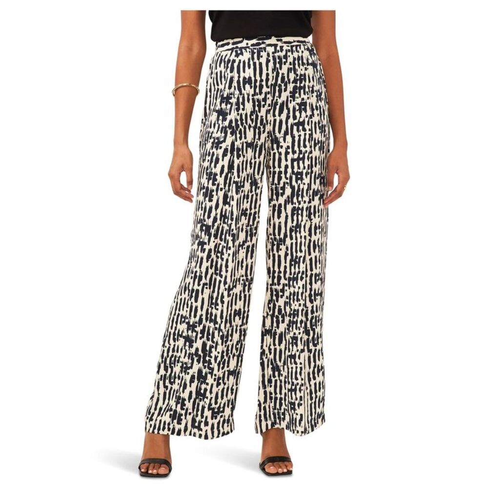 Vince Camuto Womens Abstract Wide Leg Casual Pants, NWT